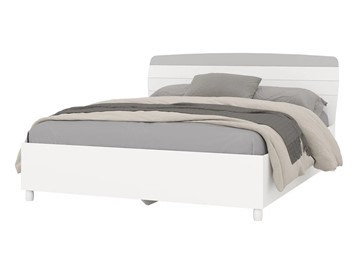 Двуспальная кровать Милана 1600 (4-22906бел\серый) в Чайковском