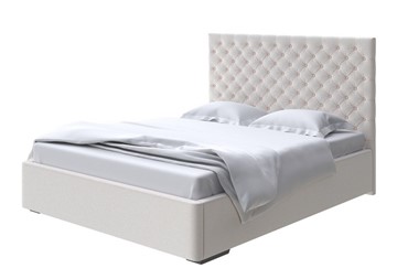 Кровать 2-спальная Modena 180x200, Велюр (Scandi Cotton 3 Лён) в Перми