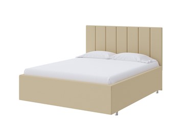 Спальная кровать Modern Large 160х200, Экокожа (Бежевый) в Перми - предосмотр