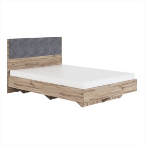 Кровать спальная Николь (мод.1.3) 1,6 серый текстиль, с ортопедическим основанием в Соликамске