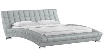 Кровать 2-х спальная Оливия 180 арт. Дарлинг грей сандал (светло-серый) с основанием в Перми