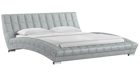 Кровать 2-х спальная Оливия 180 арт. Дарлинг грей сандал (светло-серый) с основанием в Перми - изображение