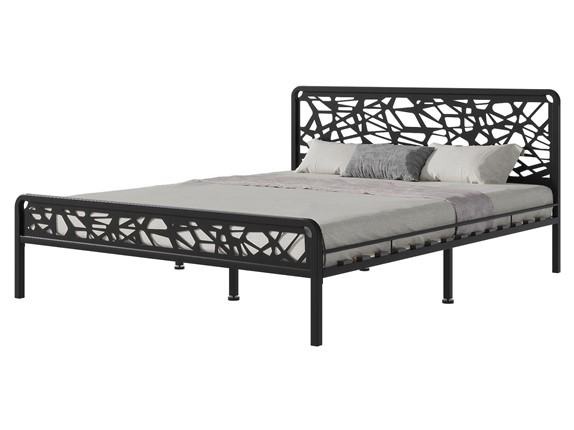 Кровать 2-х спальная Орион, 1600, черный в Перми - изображение