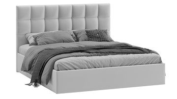 Кровать двуспальная с подъемным механизмом Эмбер (Велюр Confetti Silver) в Березниках