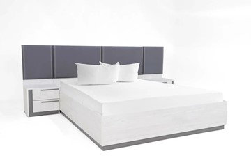 Двуспальная кровать с подъемным механизмом Винтер-16, винтерберг/темно-серый/спейс графит в Перми - предосмотр 5