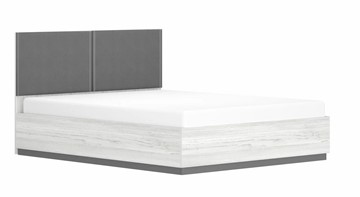 Двуспальная кровать с подъемным механизмом Винтер-16, винтерберг/темно-серый/спейс графит в Перми