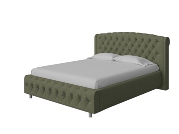 Кровать 2-спальная Salvatore 160x200, Искусственная шерсть (Лама Авокадо) в Перми
