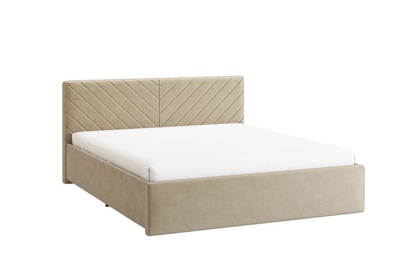 Двуспальная кровать Сандра 2 1.6, крем (велюр) в Кунгуре - изображение