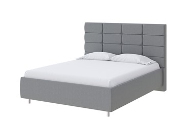 Кровать 2-спальная Shapy 160х200, Рогожка (Savana Grey (серый)) в Перми