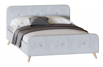 Кровать спальная Сиерра 1600 (с подъемным механизмом и коробом) Аура серый в Перми - предосмотр