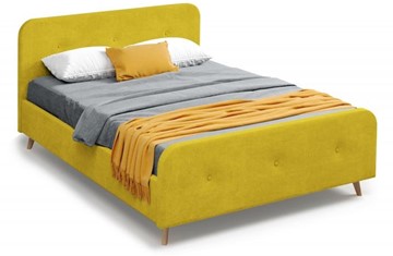 Спальная кровать Сиерра 1600 (с подъемным механизмом и коробом) Торонто горчица в Перми
