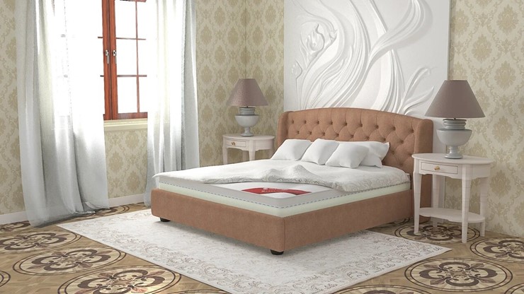 Кровать двуспальная Сильва 160х200 (с основанием) в Перми - изображение 3