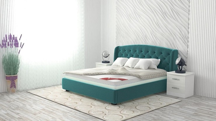 Кровать двуспальная Сильва 160х200 (с основанием) в Перми - изображение 8