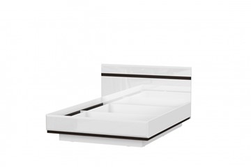Кровать Соло универсальная 1,6х2,0, белый/белый глянец/венге в Кунгуре