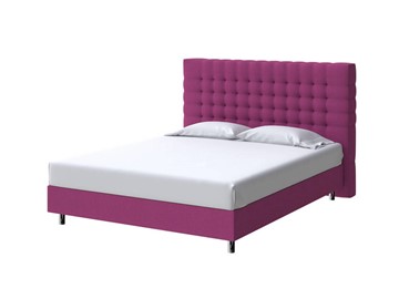 Кровать спальная Tallinn Boxspring Standart 200х200, Рогожка (Savana Berry (фиолетовый)) в Перми