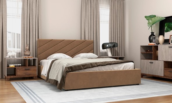 Кровать 2-х спальная Юта 160х200 (вариант 3) с подъёмным механизмом в Перми - изображение