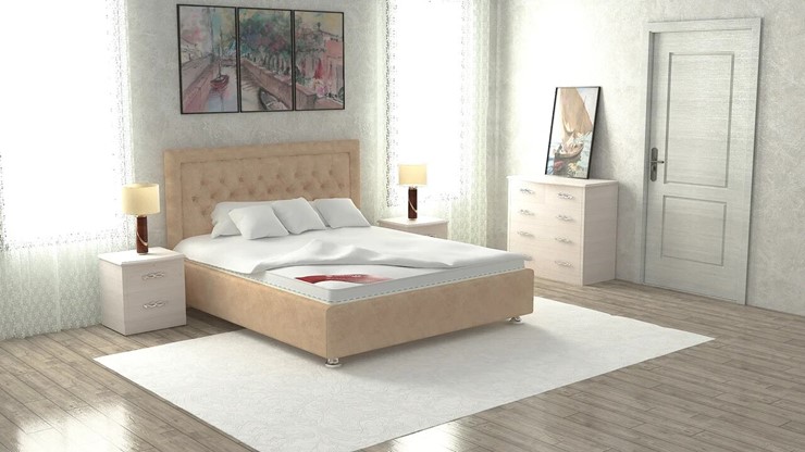 Спальная кровать Валенсия 160х200 (с основанием) в Перми - изображение 4