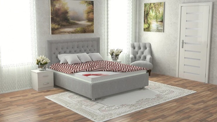 Кровать 2-спальная Аврора 160х200 (с основанием) в Перми - изображение 8