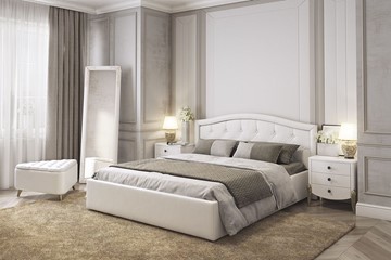 Кровать спальная Верона 1,6 белый (экокожа) в Перми - предосмотр 3