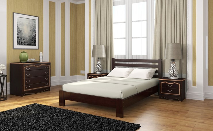 Кровать двуспальная Вероника (Белый Античный) 160х200 в Перми - изображение 4