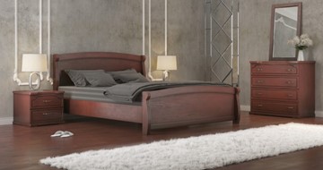Спальная кровать СВ-Стиль Магнат 140*195 с основанием в Перми