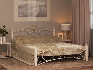 Спальная кровать Гарда 3, 160х200, белая в Перми