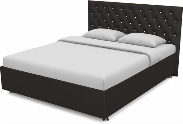 Кровать спальная Флоренция-А 1600 с основанием (Nitro Brown) в Перми - изображение
