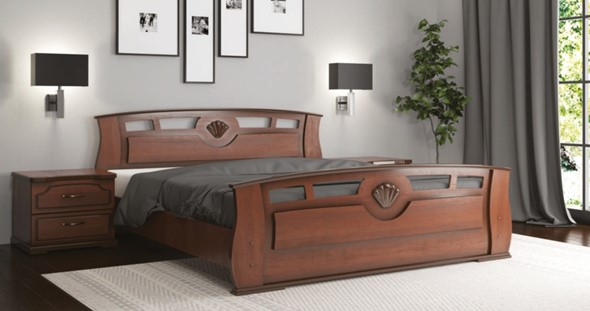 Полуторная кровать Жемчужина 140*195 с основанием в Перми - изображение