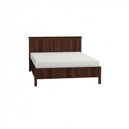 Кровать полутороспальная Sherlock 43 + 3.1 Основание с гибкими ламелями металл 1400, Орех шоколадный в Перми - изображение