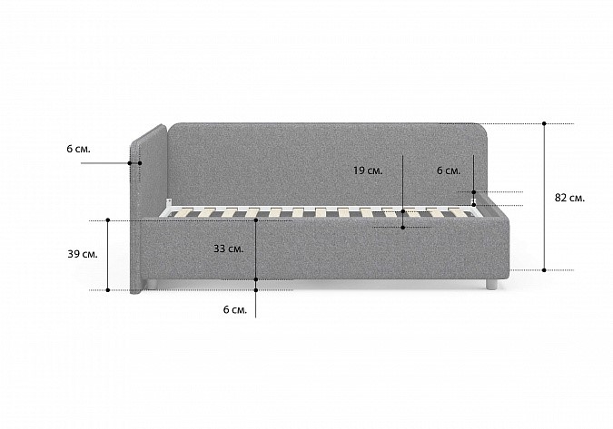 Кровать с подъемным механизмом Capri 90х200 в Перми - изображение 4