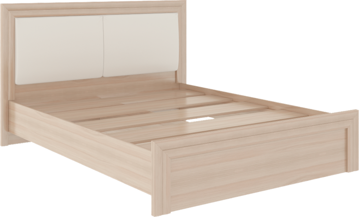 Кровать спальная Глэдис М31 (Шимо светлый/Белый текстурный) в Перми - изображение 1