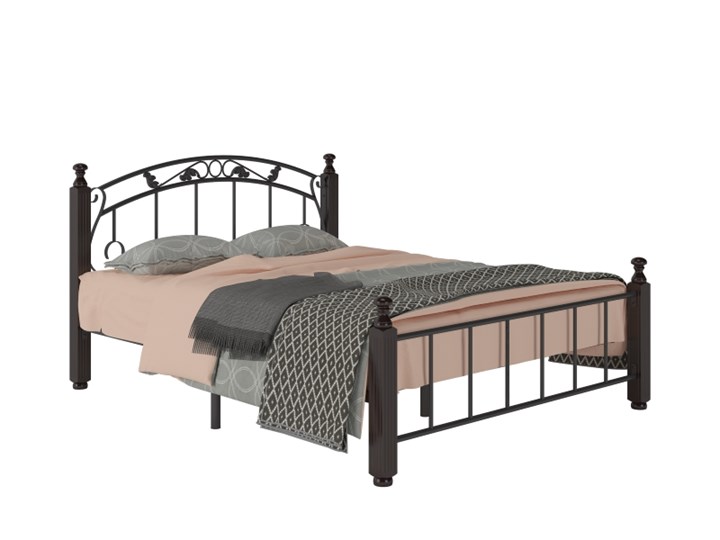 Кровать Гарда 5, 140х200, черная в Перми - изображение 1
