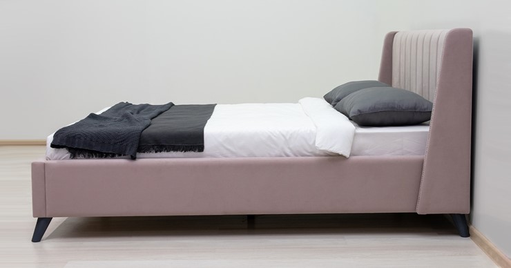 Кровать с механизмом Мелисса 160,арт. Тори 45 велюр (ява) + кроватное дно в Перми - изображение 3