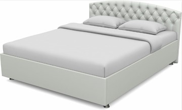 Кровать 1.5-спальная Пальмира 1400 с основанием (Nitro White) в Кунгуре