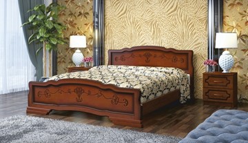 Кровать в спальню Карина-6 (Орех) 160х200 в Соликамске