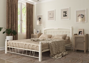 Кровать двуспальная Муза 1, 1600, белый в Перми