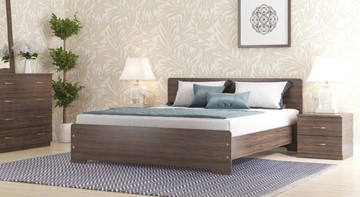 Спальная кровать Золушка, 160х200 с основанием, венге в Перми