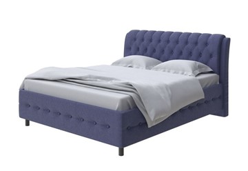 Двуспальная кровать Como (Veda) 4 180х200, Рогожка (Firmino Полуночный синий) в Перми