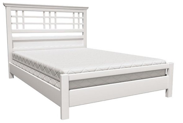 Кровать полутороспальная Герда (Белый Античный) 140х200 в Перми - изображение