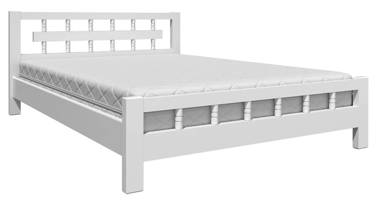 Кровать 1.5-спальная Натали-5 (Белый Античный) 140х200 в Перми - изображение 1