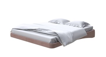 Кровать двуспальная парящая 180х200, Велюр (Ultra Горячий шоколад) в Перми