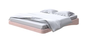 Кровать парящая 200х200, Велюр (Ultra Розовый мусс) в Перми