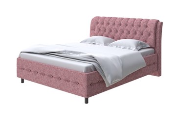 Кровать 1,5-спальная Como (Veda) 4 140х200, Рогожка (Levis 62 Розовый) в Перми