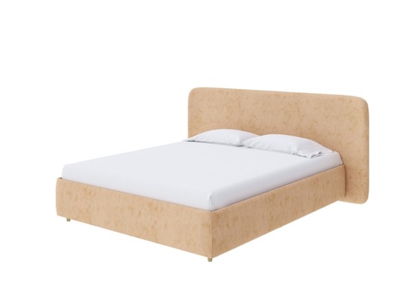 Кровать с бельевым ящиком Lorena 140x200, Флок (Бентлей Песок) в Перми - изображение