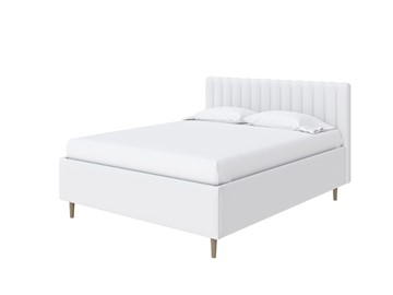 Кровать с бельевым ящиком Madison Lite 160x200, Экокожа (Белый) в Перми