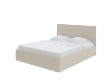 Двуспальная кровать с механизмом Alba 160х200, Рогожка (Savana Milk) в Перми