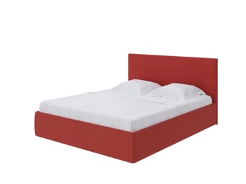 Двуспальная кровать с механизмом Alba 160х200, Велюр (Forest 13 Красный) в Перми