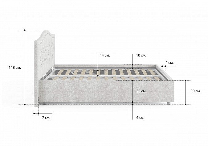 Кровать с механизмом 2-спальная Ancona 180х200 в Березниках - изображение 4