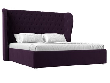 Кровать с механизмом двуспальная Далия 160, Фиолетовый (Велюр) в Перми - предосмотр