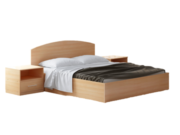 Двуспальная кровать с механизмом Этюд 180x200, Бук Бавария в Перми